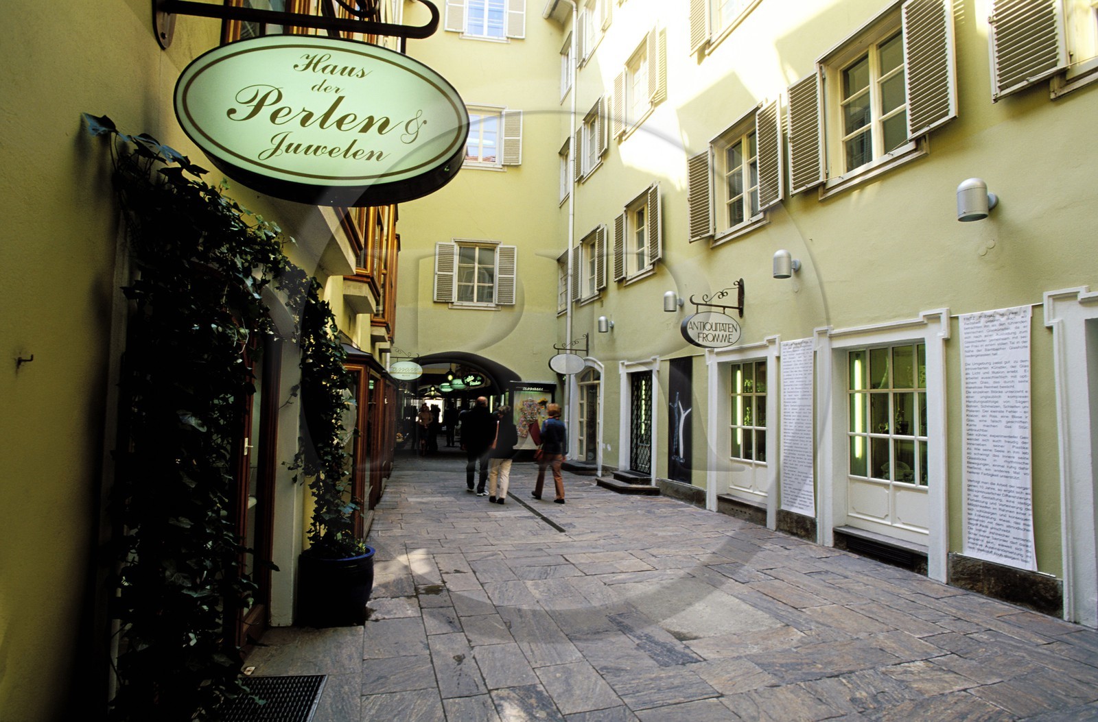 Austria, Styria, Graz, historic center listed as World Heritage by UNESCO, Altstadt Passage, medieval passage looking onto Herrengasse