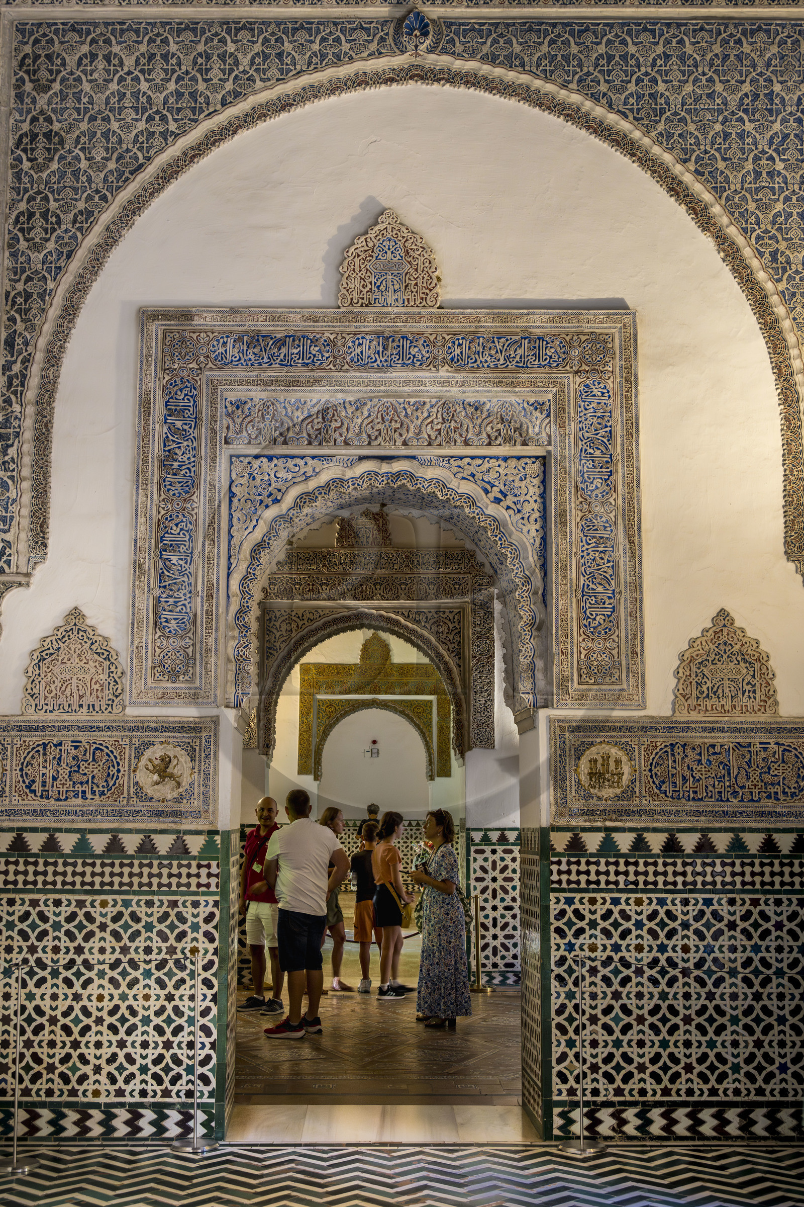 Espagne, Andalousie, Séville, Alcazar de Séville (Reales Alcazares de Sevilla), classé Patrimoine Mondial de l'UNESCO, Palais mudéjar ou de Pierre Ier