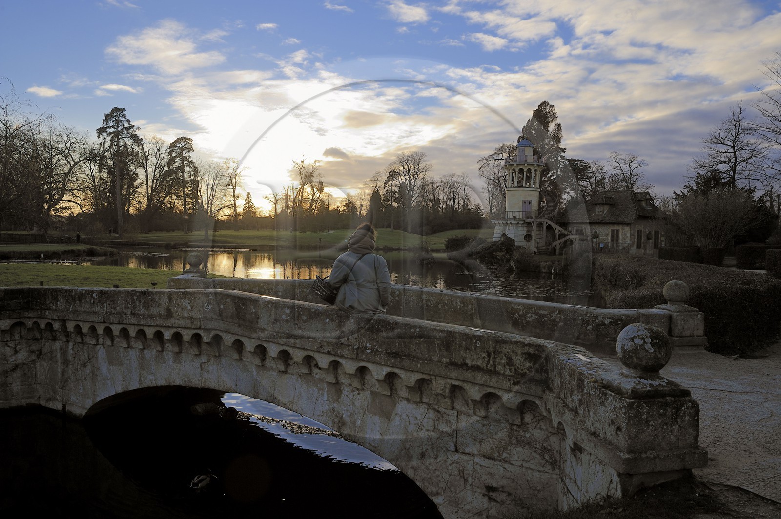 France, Yvelines, Chateau de Versailles, listed as World Heritage by UNESCO, Domaine de Marie Antoinette, Hameau de la Reine (the Queen's Hamlet)