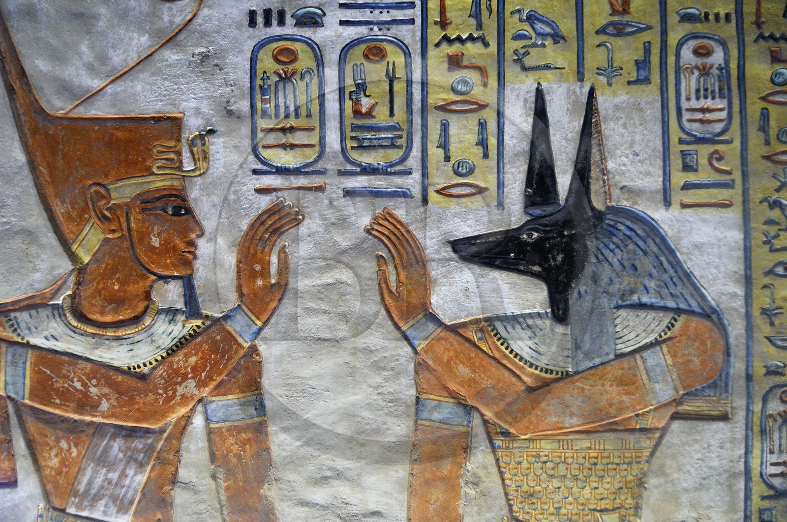 Egypte, Haute Egypte, vallée du Nil, environs de Louxor, nécropole thébaine classée Patrimoine Mondial de l'UNESCO, Thèbes Ouest, vallée des Reines (Wadi el-Malikat), la tombe d'Amon Her-Khopeschef