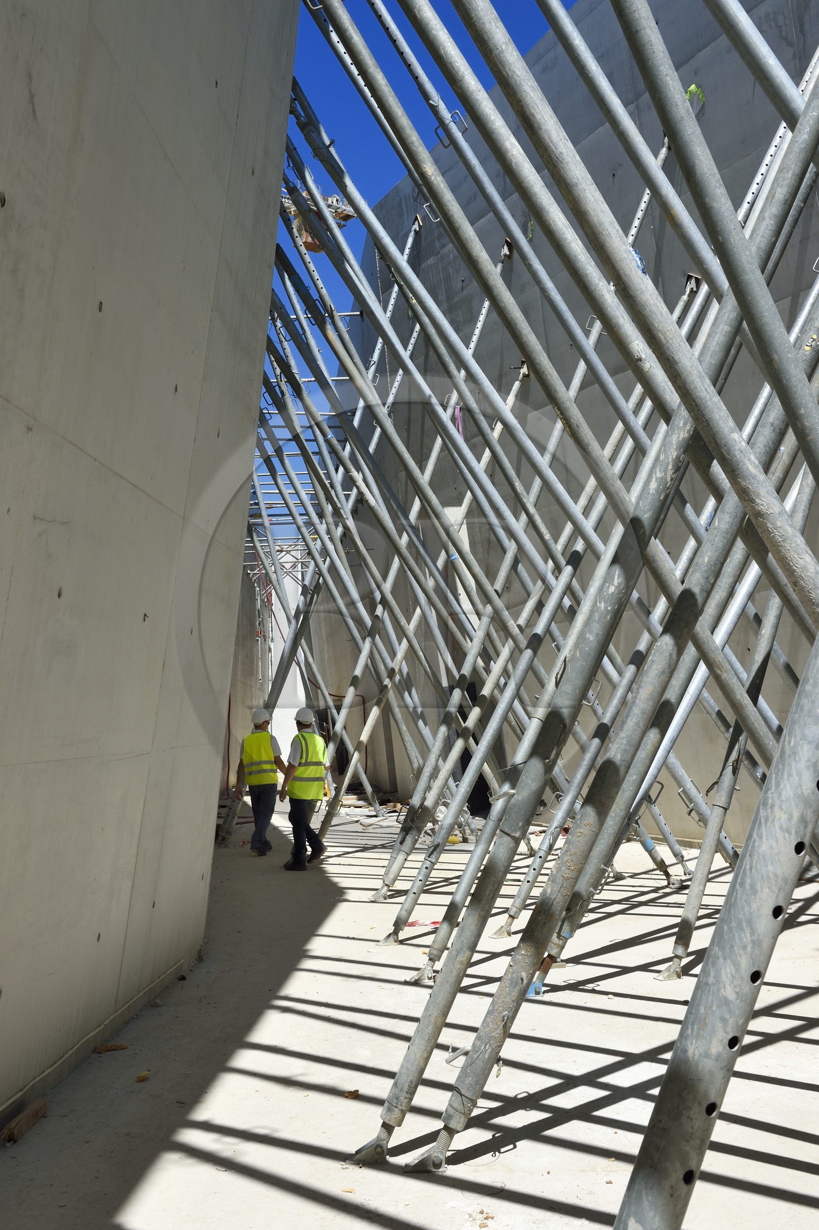 France, Dordogne (24), Montignac, chantier du futur Centre International de l'Art pariétal de Montignac-Lascaux (Lascaux 4)