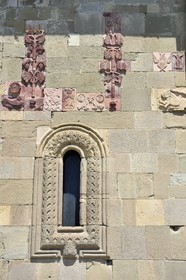 Georgia, Mtskheta Mtianeti region, Mtskheta, Svetitskhoveli cathedral, listed as World Heritage by UNESCO, low reliefs of the south facade