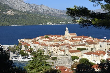 Croatia, Dalmatia, Dalmatian coast, Korcula Island, Korcula Town