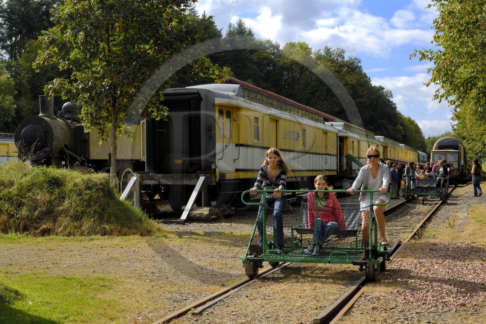 France, Calvados (14), ancienne Gare de Pont-Erambourg, ACF les vélorails de la Suisse normande