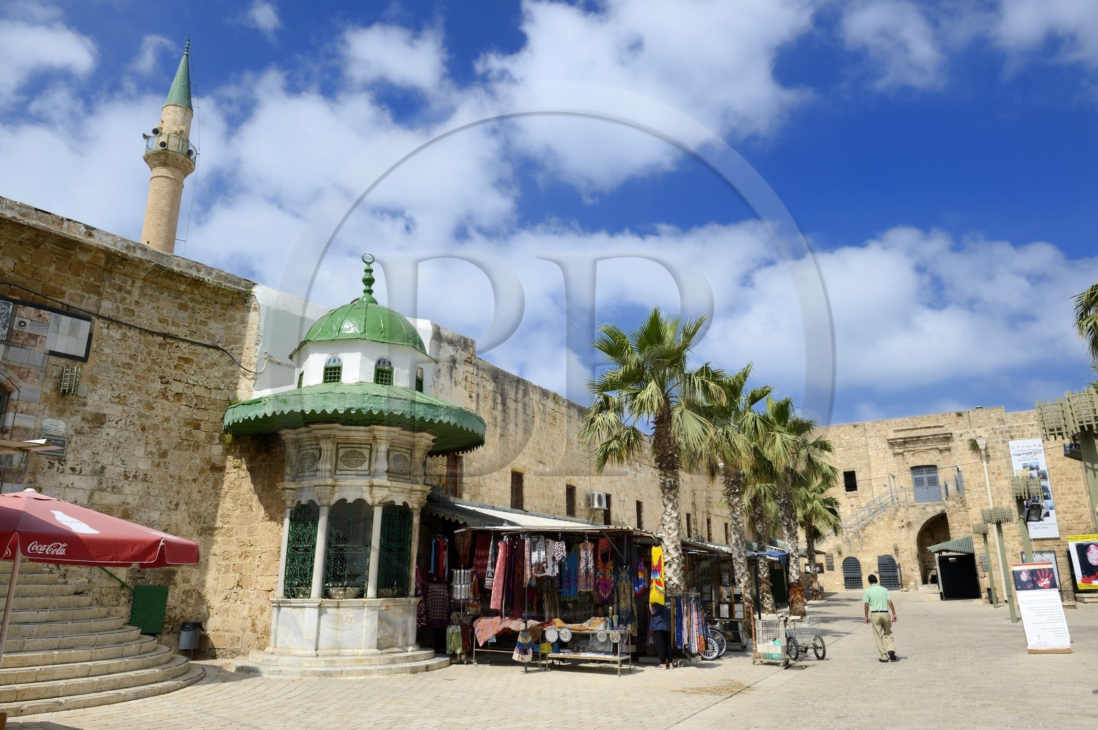 Israel, North district, Galilee, Acre (Akko), old town, listed as World Heritage by UNESCO, the Ottoman city, Jezzar Pasha mosque
