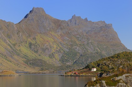 Norvège, Troms, côte sud de l'ile Hinnoya vers Kaljord