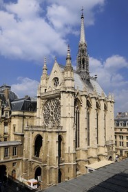 France, Paris (75), ile de la Cité, la Sainte Chapelle