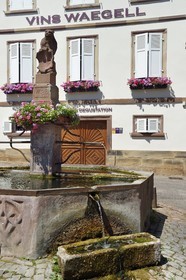 France, Bas-Rhin (67), Route des vins d'Alsace, Nothalten, la fontaine de 1571