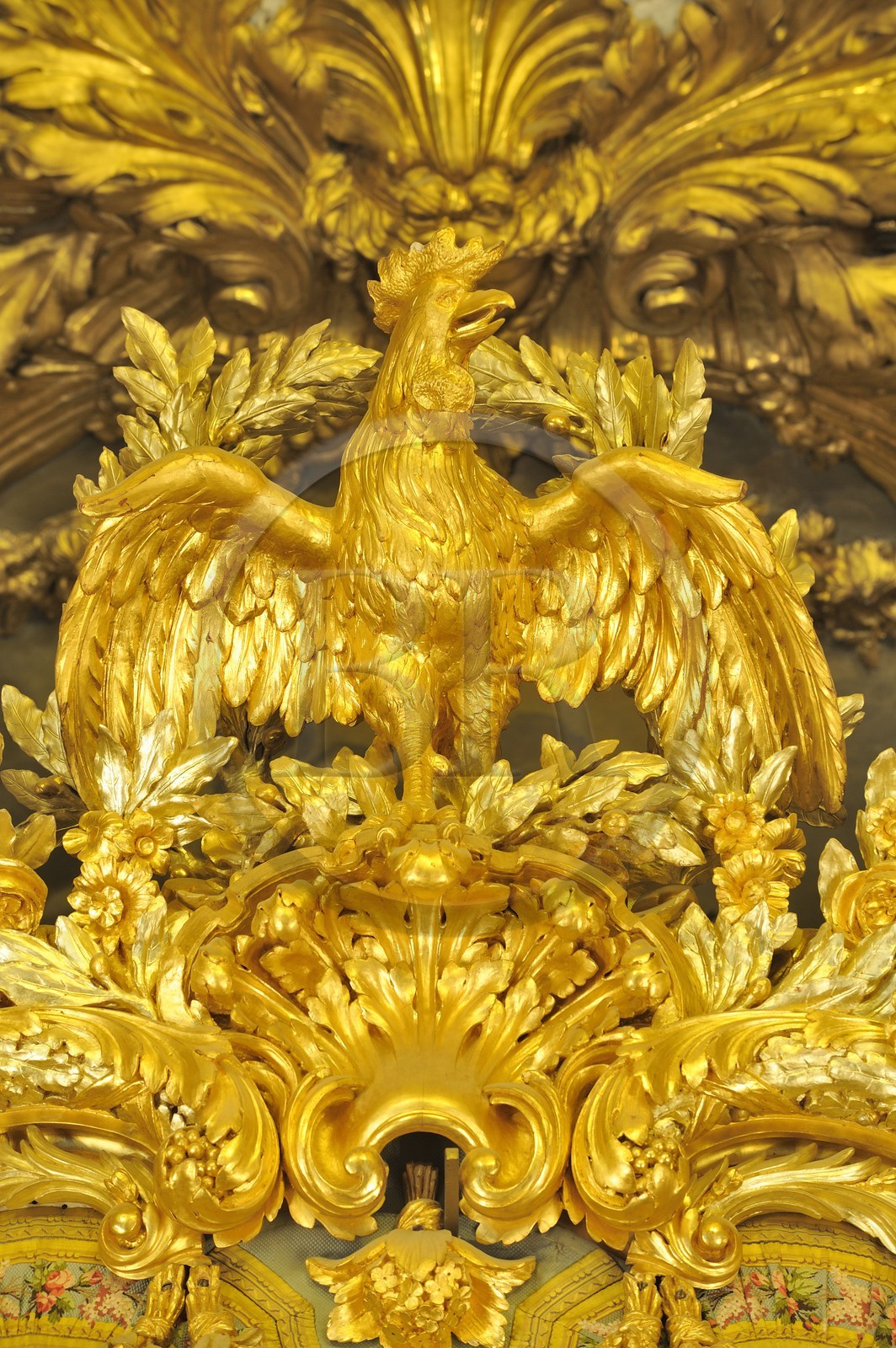 France, Yvelines (78), château de Versailles, classé Patrimoine Mondial de l'UNESCO, les Grands Appartements, la chambre de la Reine