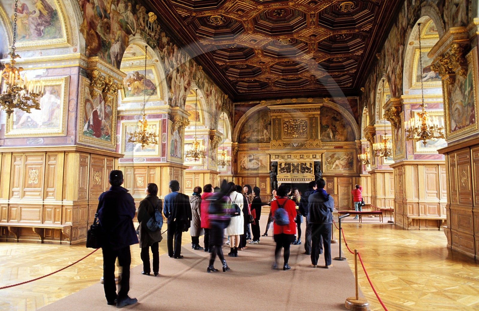 France, Seine-et-Marne (77), château de Fontainebleau, la salle de bal