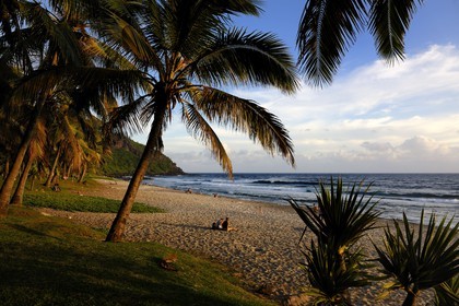 France, île de la Réunion, la côte sud, plage de Grande-Anse