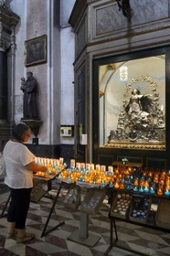 France, Haute-Corse (2B), Bastia, la Citadelle quartier de Terra-Nova, l'ancienne cathédrale Sainte-Marie, Vierge en argent massif de plus de deux mètres est portée en procession tous les 15 août