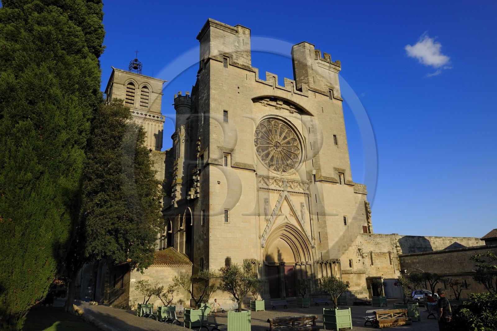 France, Hérault (34), Béziers, la cathédrale Saint-Nazaire
