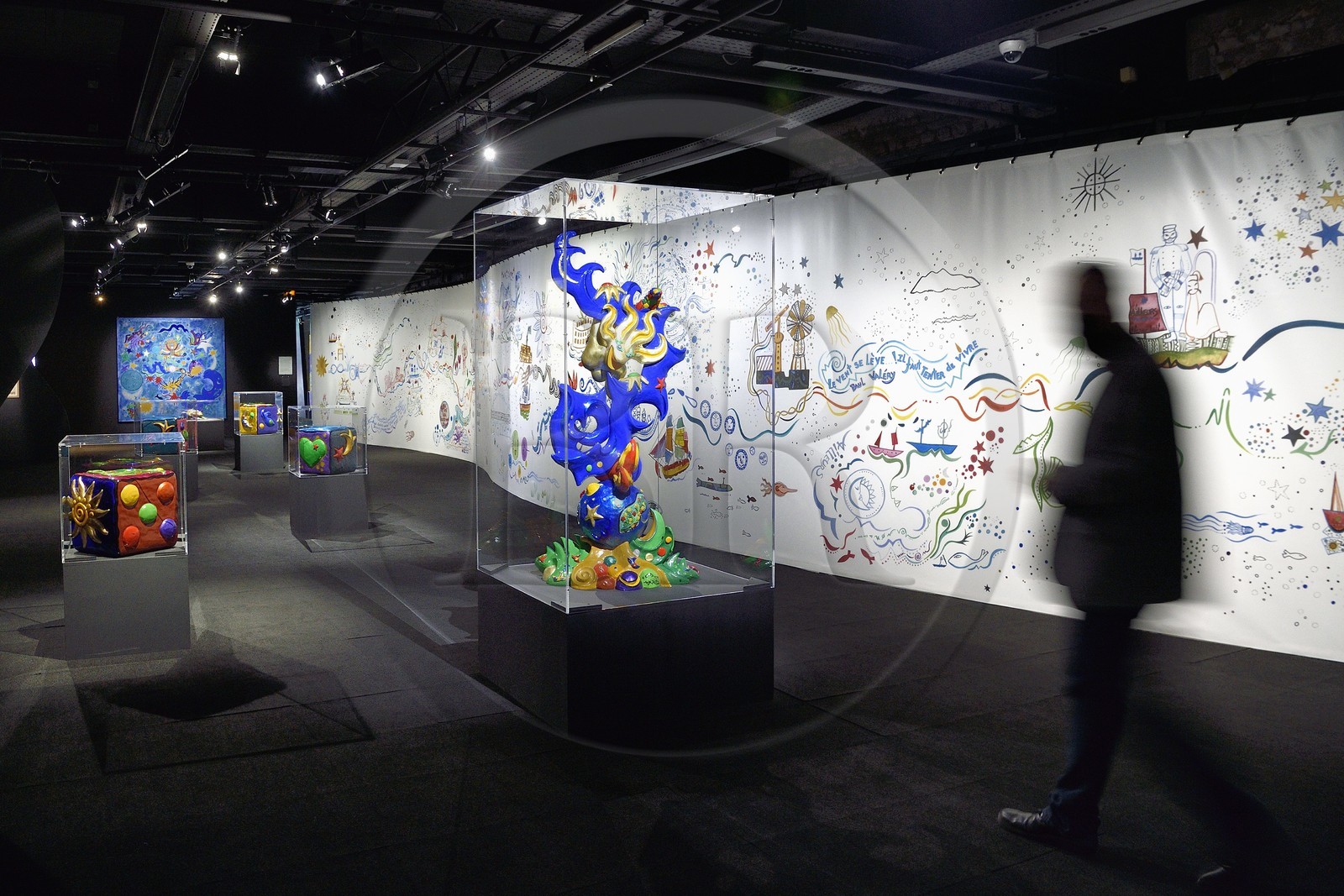 France, Charente-Maritime (17), Rochefort, Centre International de la mer dans l'ancien Arsenal maritime de Rochefort, la Corderie Royale, exposition d'art contemporain Voyages des Imaginaires de l'artiste Fererica Matta