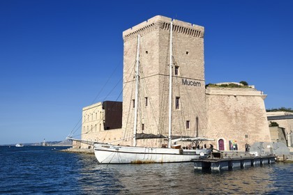 France, Bouches-du-Rhône (13), Marseille, le musée MuCEM en partie à l'intérieur du Fort Saint Jean