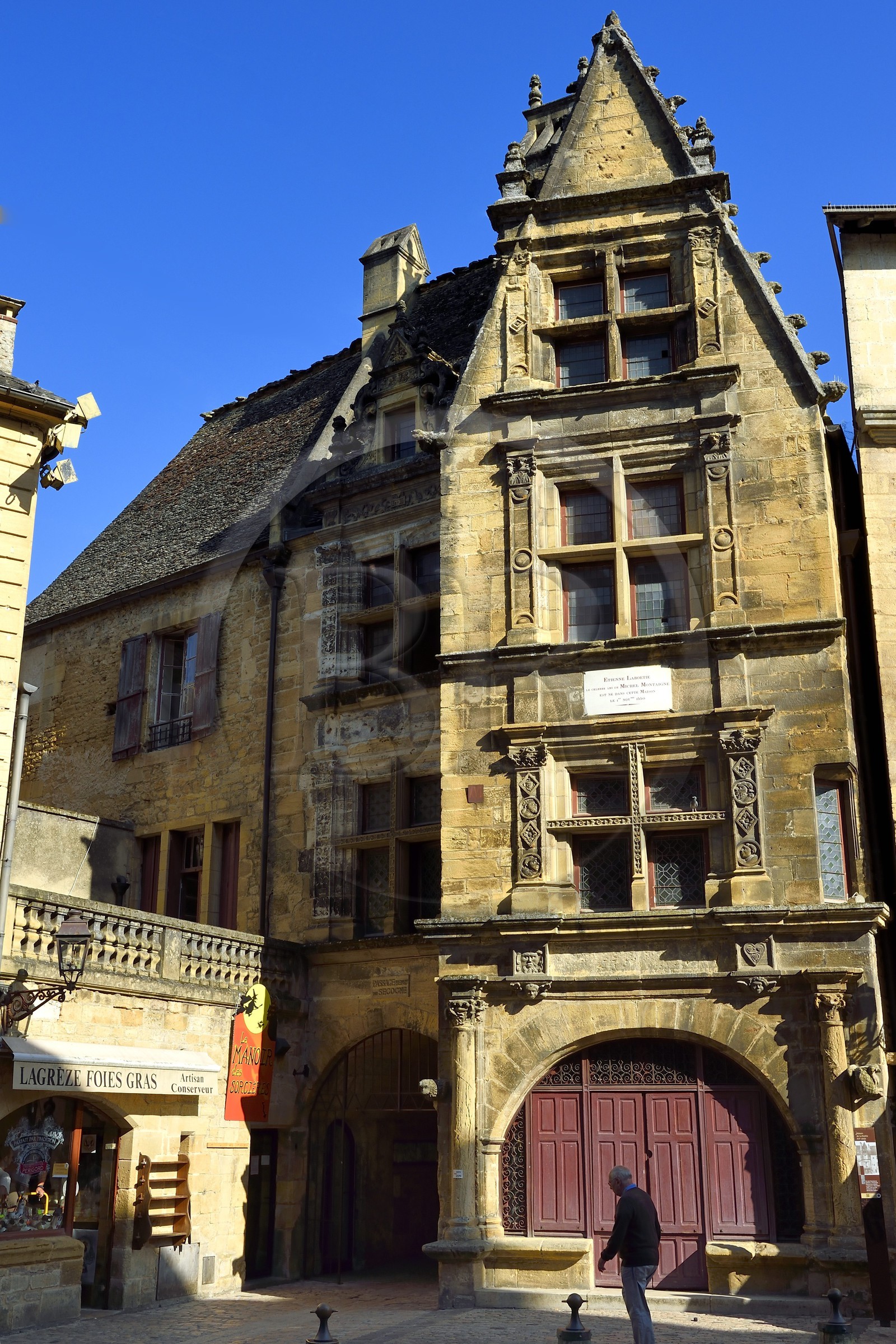 France, Dordogne (24), Périgord Noir, vallée de la Dordogne, Sarlat-la-Canéda, la maison de La Boétie construite en 1525