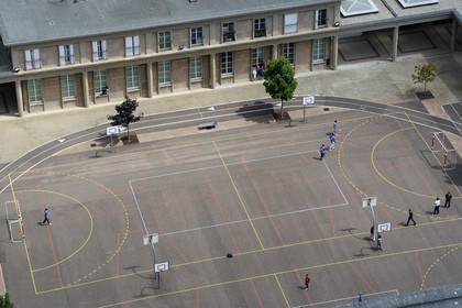 France, Seine-Maritime (76), Le Havre, Centre-ville reconstruit du Havre par Auguste Perret classé Patrimoine Mondial de l'UNESCO, école de style Perret