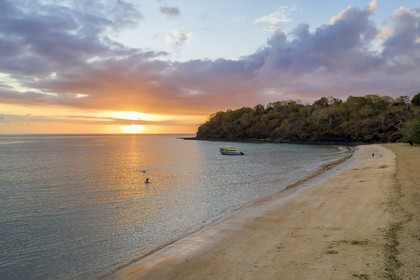 France, Ile de Mayotte, Grande-Terre, Kani-Keli, le Jardin Maoré et la plage de N’Gouja (vue aérienne)