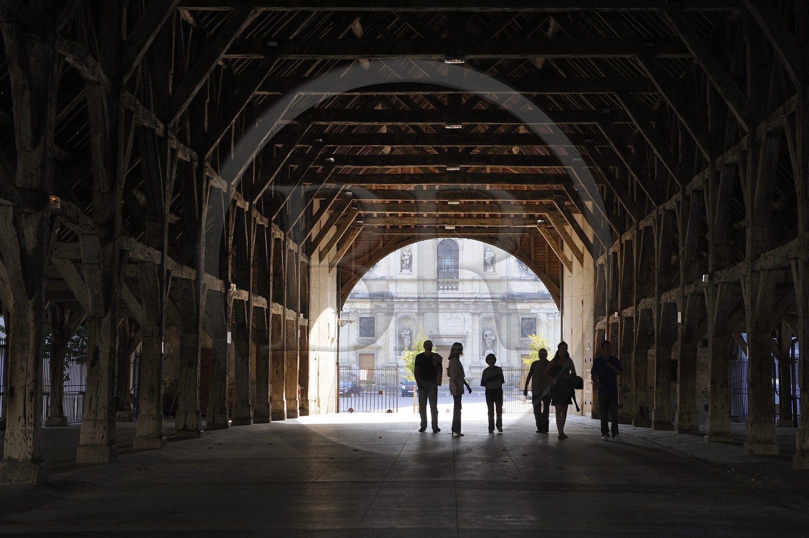 France, Indre-et-Loire (37), ville de Richelieu, les Halles