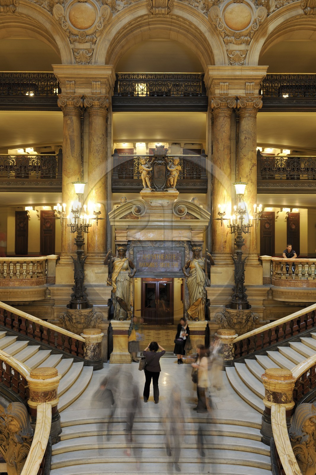 France, Paris (75), l'Opéra Garnier, le Grand Escalier