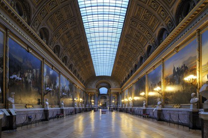 France, Yvelines (78), château de Versailles, classé Patrimoine Mondial de l'UNESCO, Musée de l’Histoire de France crée par Louis-Philippe dans l'aile du Midi, Galerie des Batailles