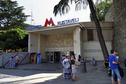 Georgia, Tbilisi, the Rustaveli metro station