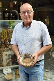 France, Cantal (15), Saint-Flour, Serge RAMADIER, directeur de la Lentille Blonde de Saint-Flour