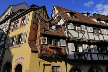 France, Haut Rhin, Colmar, house nicknamed la petite mouche or le petit moustique (the small fly or the small mosquito) (12m2) , rue des Marchands