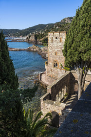 France, Alpes-Maritimes, Mandelieu La Napoule, castle of La Napoule (12th-19th century) largely rebuilt at the start of the 20th century by the American couple Henry and Marie Clews, it now houses the Clews Center for the Arts