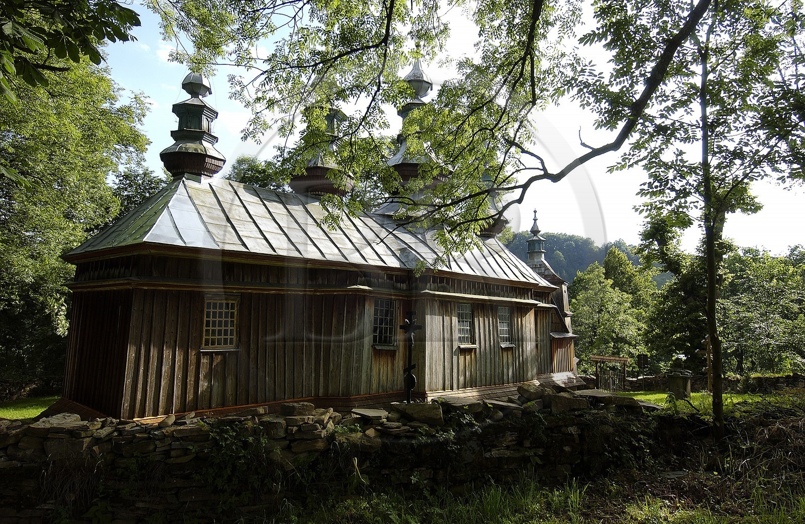 Poland, Sub-Carpathia, wooden church of Komancza listed as World Heritage by UNESCO