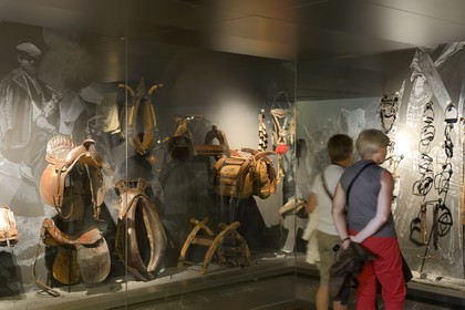 France, Haute-Corse (2B), Corte, Musée de Corse, salle de l'espace du berger