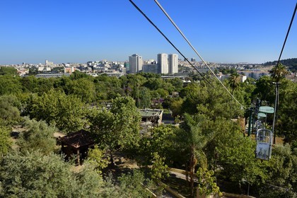 Portugal, Lisbon, Zoological Garden, cable cars that go around the zoo