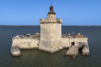 France, Charente-Maritime (17), Bourcefranc-le-Chapus, Fort Louvois aussi appellé Fort du Chapus (vue aérienne)