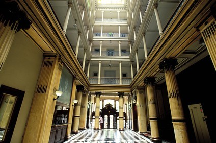 France, Savoie (73), Aix-les-Bains, hall d' Entrée de l' ancien palace grand hôtel