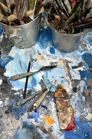 France, Val-de-Marne, Yvry-sur-Seine, Workshop of Fred Kleinberg, work for the exhibition Odyssée (Odyssey)