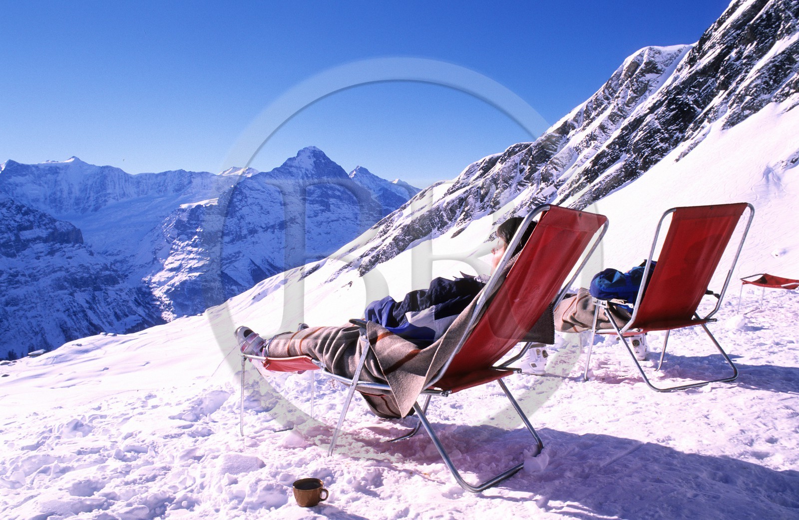 Switzerland, region of Bern (Bernese Oberland), Grindelwald, at the top of the ìFirst (2501m) mountain top