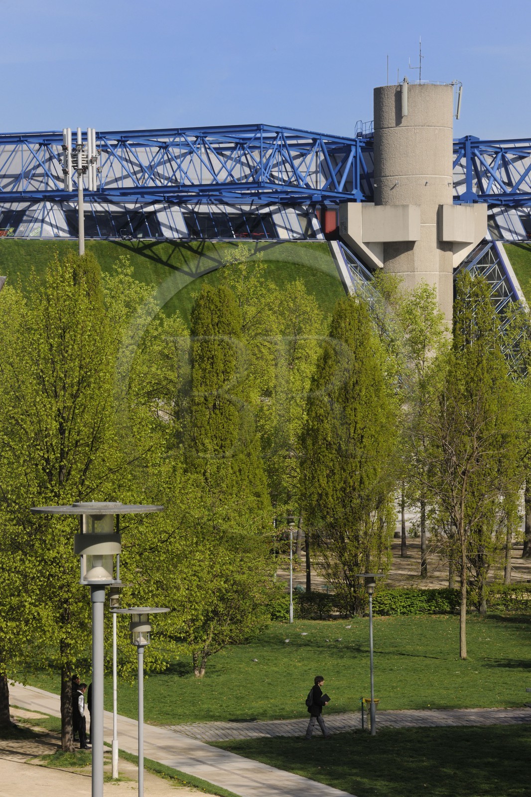 France, Paris (75), Palais Omnisports de Paris-Bercy des architectes Michel Andrault et Pierre Parat