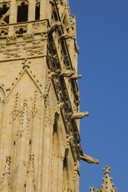 France, Finistère (29), Quimper, la cathédrale Saint-Corentin