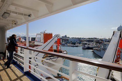Islande, Reykjavik, le bateau de croisière Princess Danaé au port