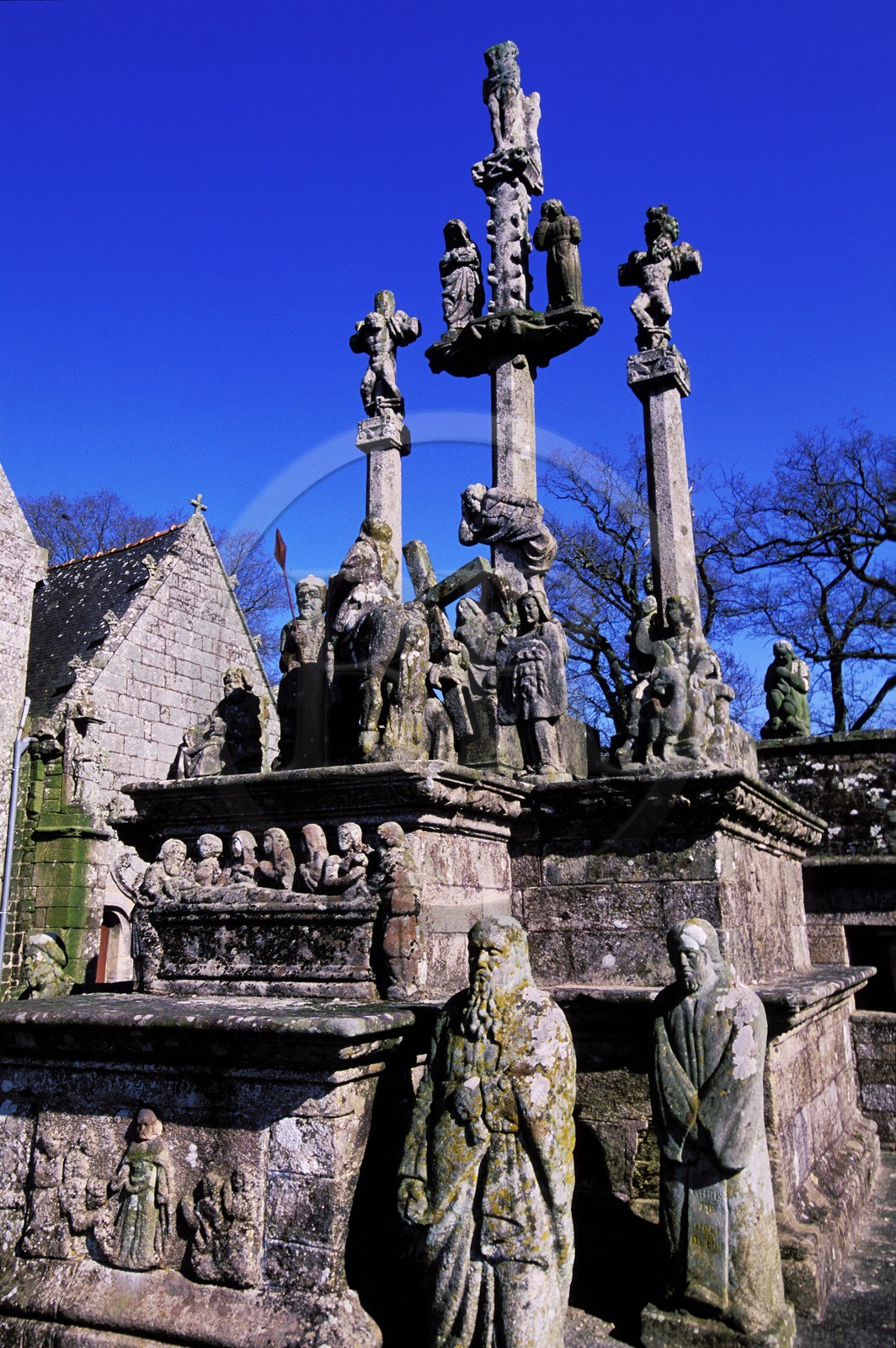 France, Morbihan (56), le calvaire de Guéhenno (1550)
