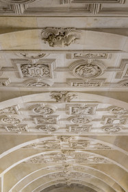 France, Charente-Maritime (17), La Rochelle, l'Hôtel de Ville, plafond de la grande galerie