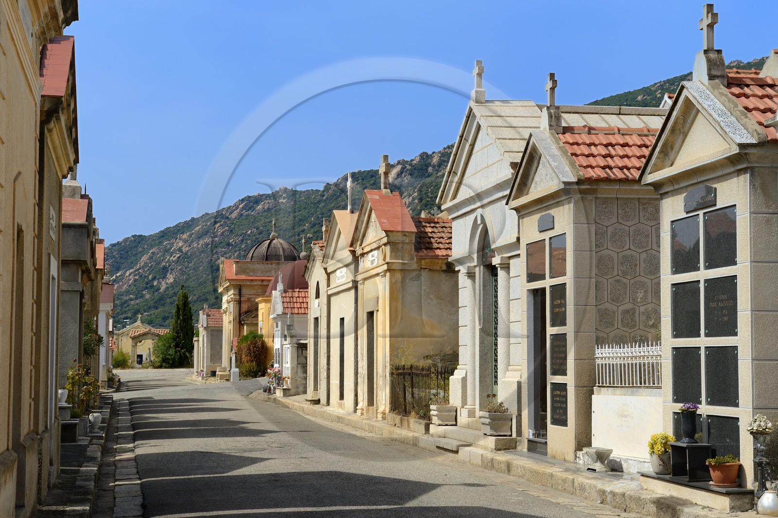 France, Corse-du-Sud (2A), Ajaccio, le cimetière marin