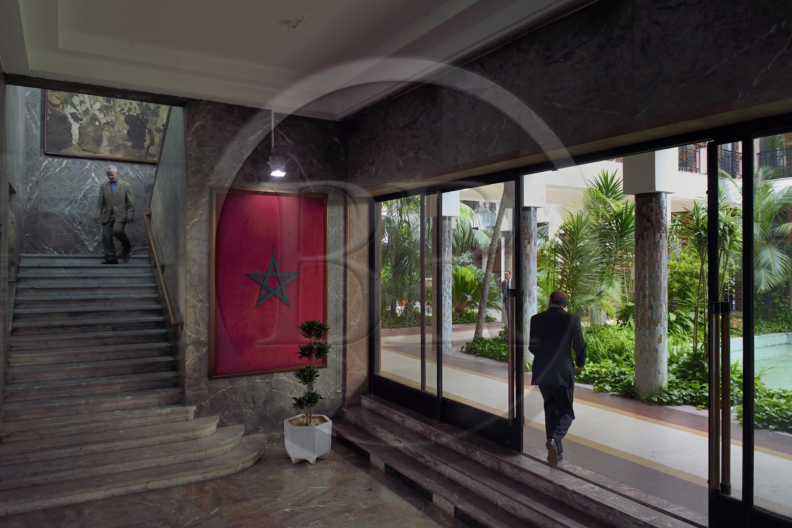 Morocco, Casablanca, the Gran Casablanca Wilaya (former city hall) on Mohammed V square, built between 1928 and 1936 by the architect Marius Boyer