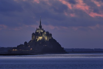 France, Manche (50), Baie du Mont-Saint-Michel, classée Patrimoine Mondial de l'UNESCO, le Mont-Saint-Michel