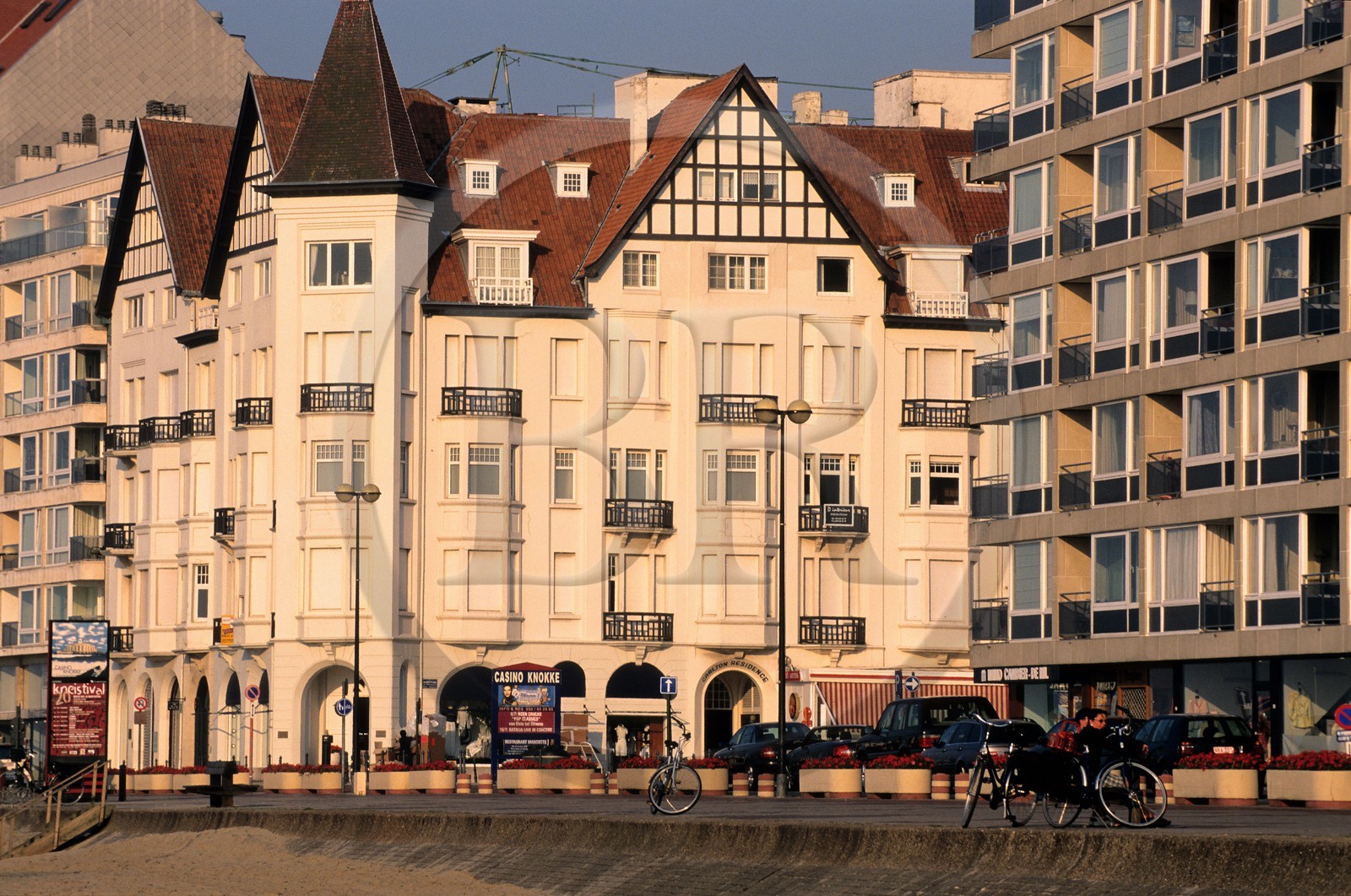 Belgique, Flandre-Occidentale, le front de mer de Knokke-le-Zoute
