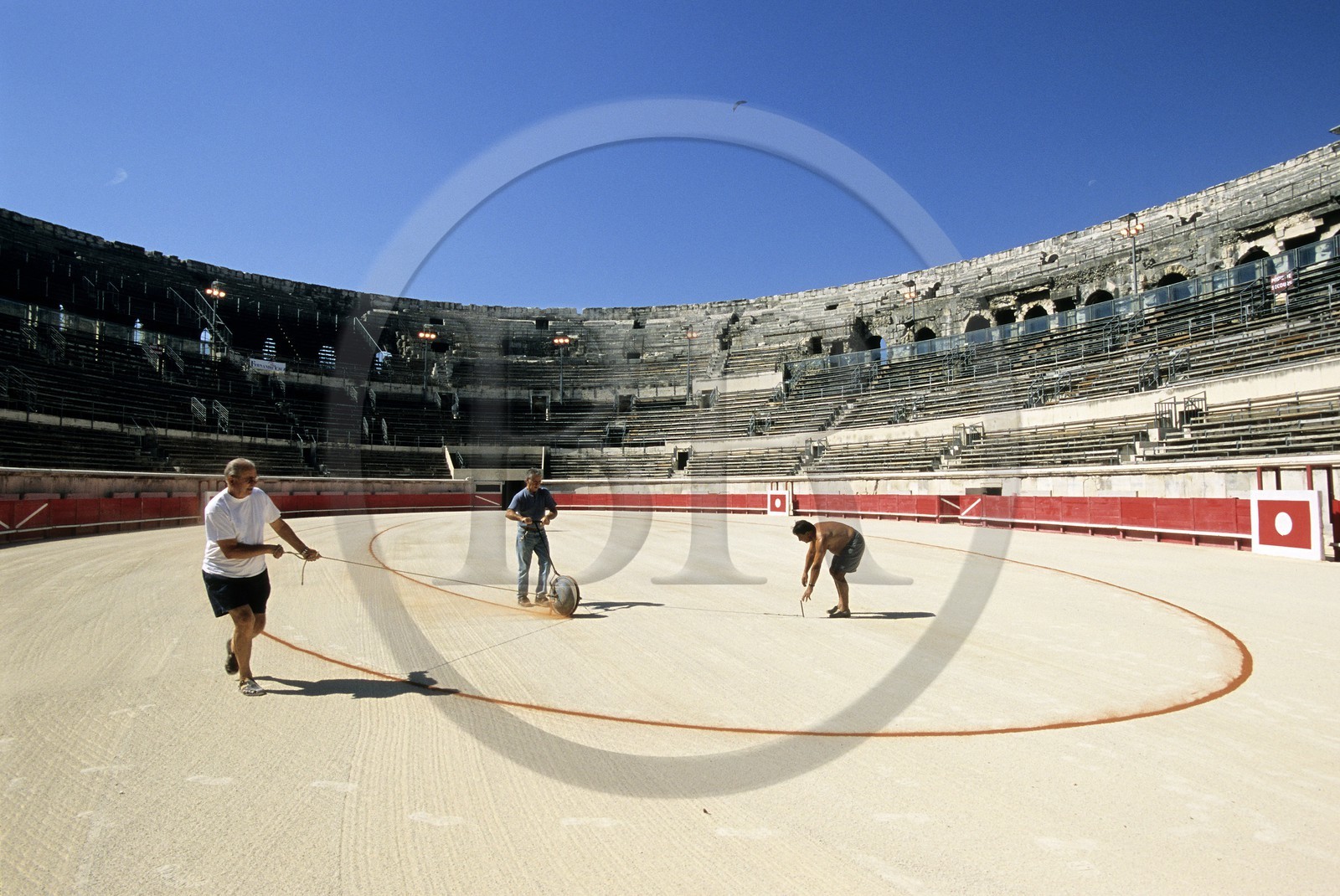 France, Gard (30), les arènes romaines de Nîmes
