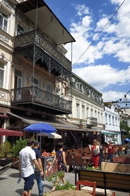 Georgia, Tbilisi, Old City, restaurant in Erekle II street