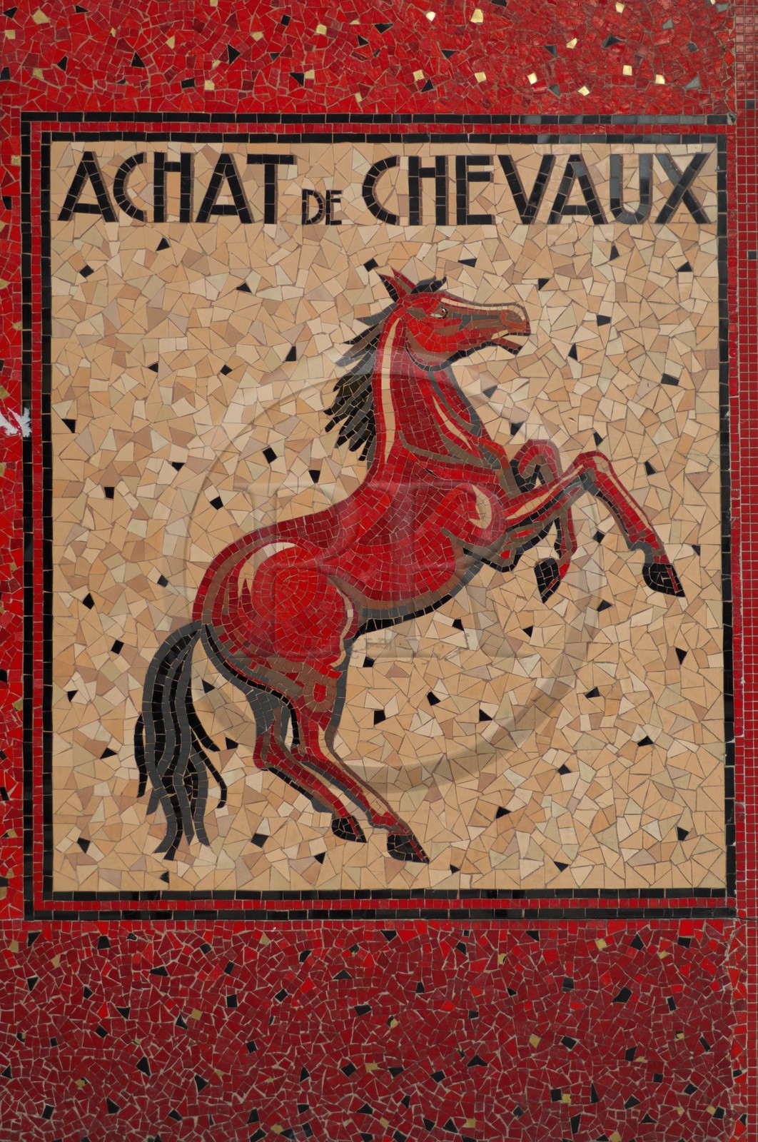 France, Paris (75), ancienne boucherie chevaline rue du Roi de Sicile