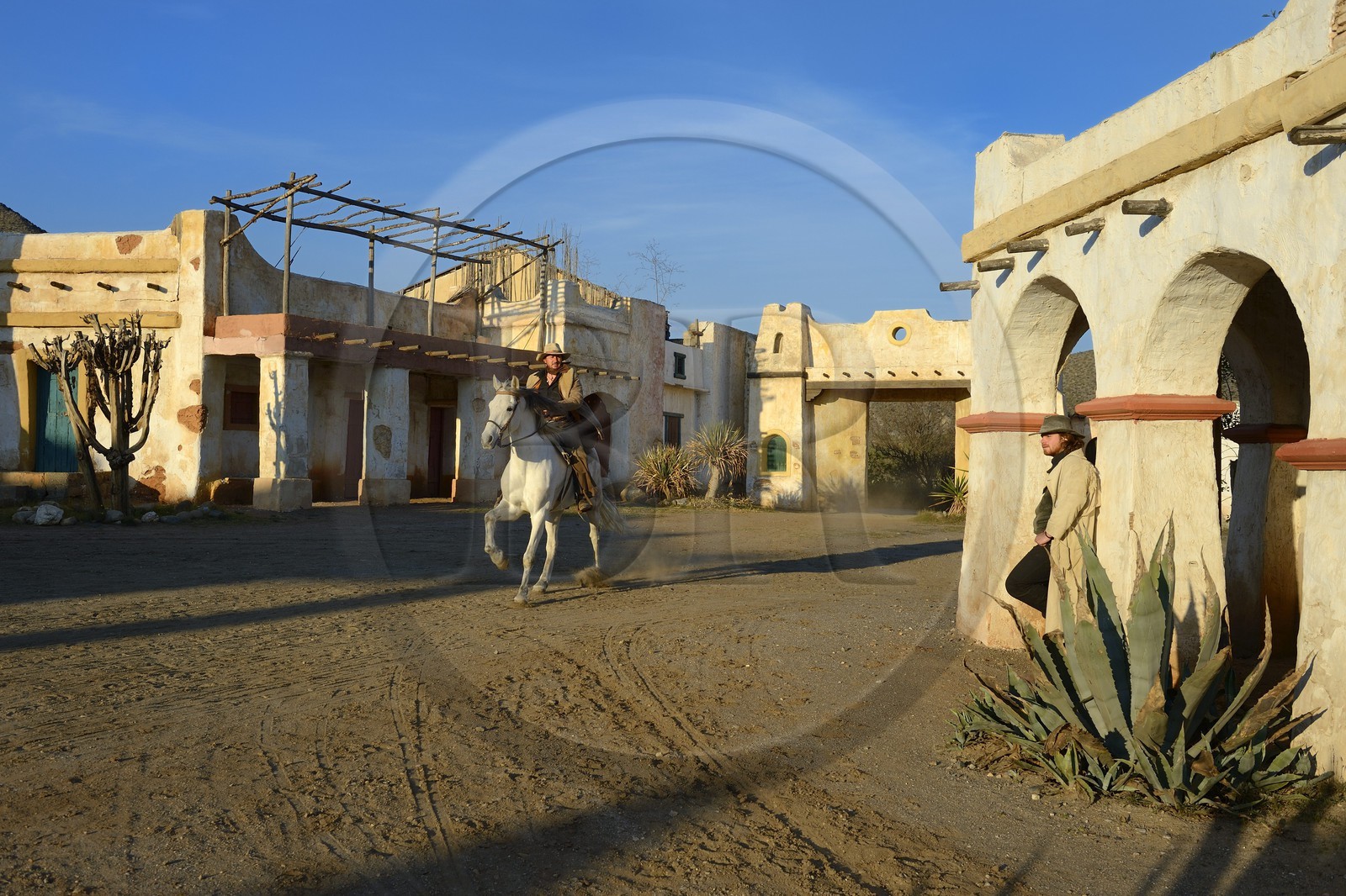 Spain, Andalusia, Almeria Province, Tabernas Desert, Fort Bravo Texas-Hollywood Amusement park where the 7 Mercenaries from John Sturges, Les Petroleuses from Christian-Jaque and A Fistful of Dollars from Sergio Leone were filmed