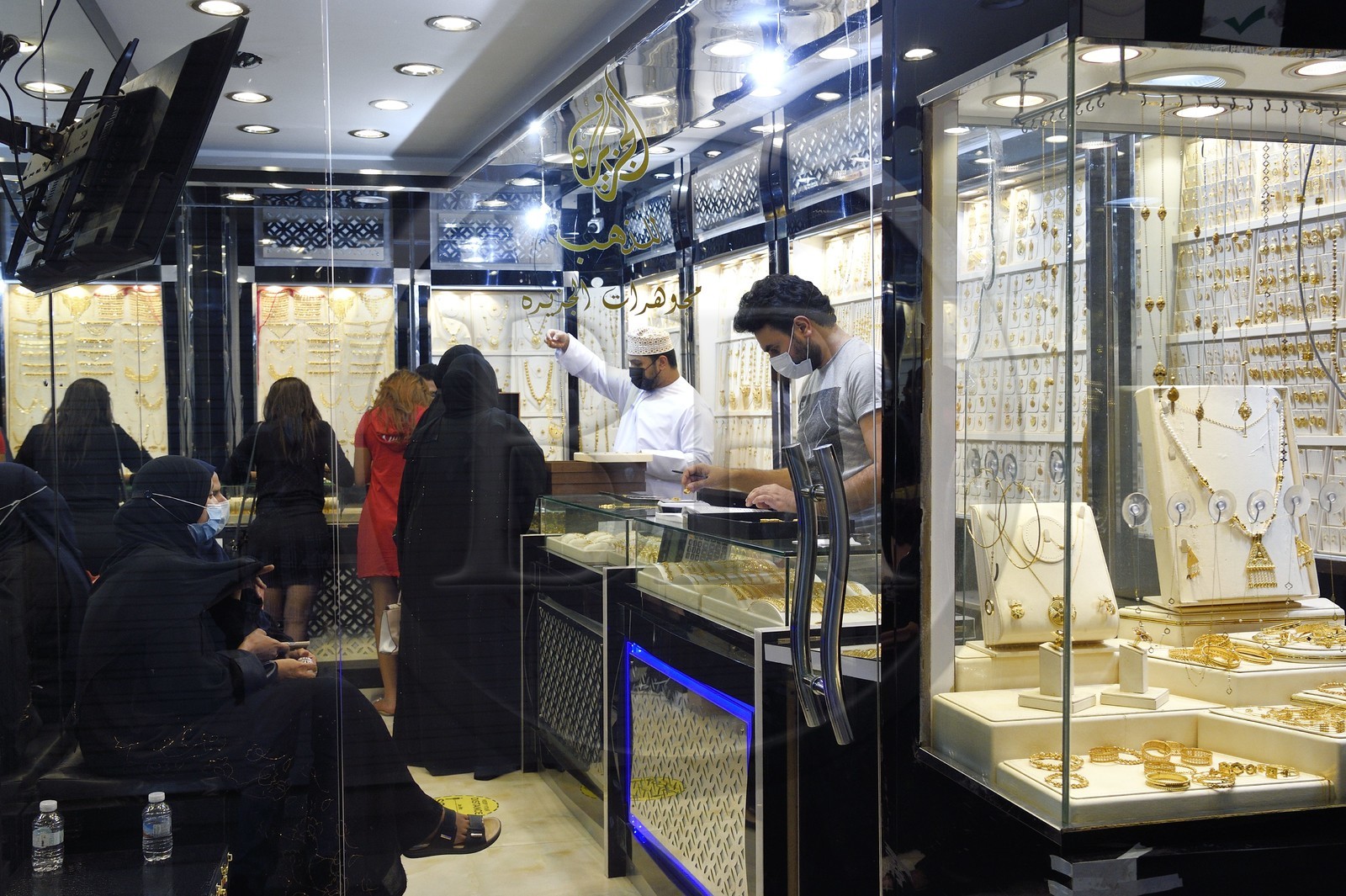 Sultanat d'Oman, Mascate, vieux Mascate, le souk de Muttrah, quartier des bijoutiers